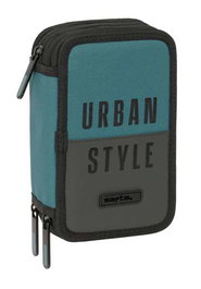 Safta Plumier triple 37 pièces style urbain 12,5x19,5x5,5 cm