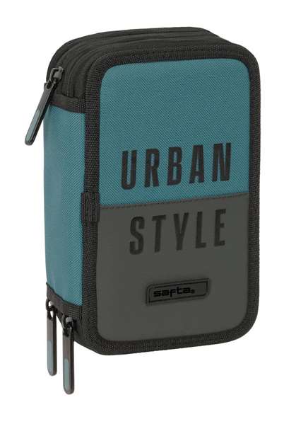 Safta Plumier triple 37 pièces style urbain 12,5x19,5x5,5 cm Safta Plumier triple 37 pièces style urbain 12,5x19,5x5,5 cm