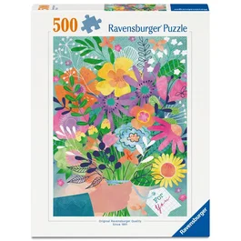 Ravensburger 12001795 - Puzzle Saint-Valentin en fleurs - 500 pièces - Puzzle qualité supérieure - À partir de 12 ans