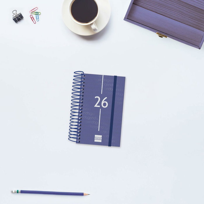 Agenda Finocam YEAR Bleu Mini 7,9 x 12,7 cm 2026