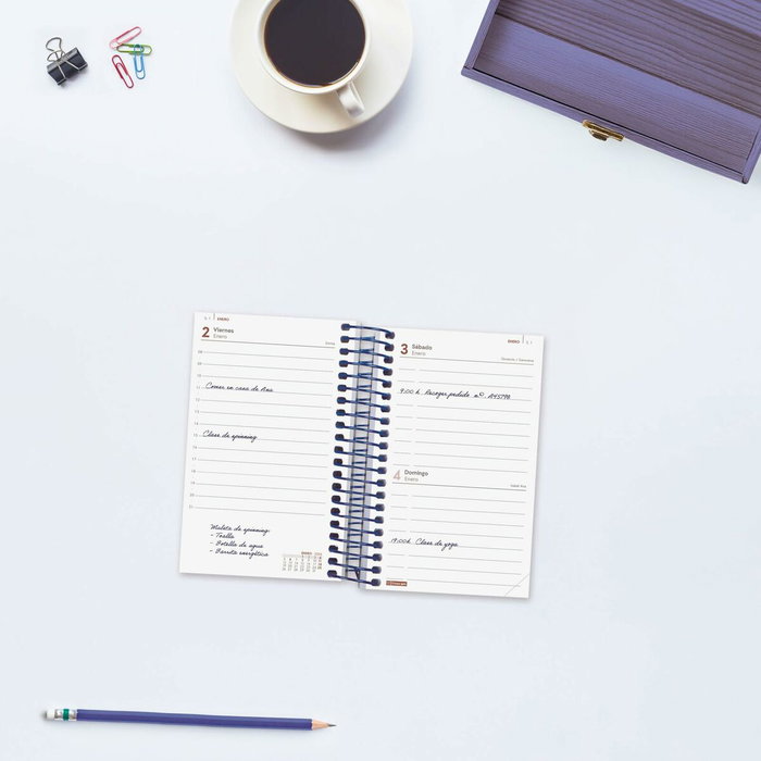 Agenda Finocam YEAR Bleu Mini 7,9 x 12,7 cm 2026