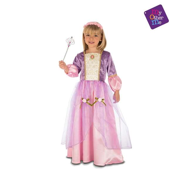My Other Me Déguisement Princesse Violet Taille 7-9 Ans - Robe et Accessoire de Tête