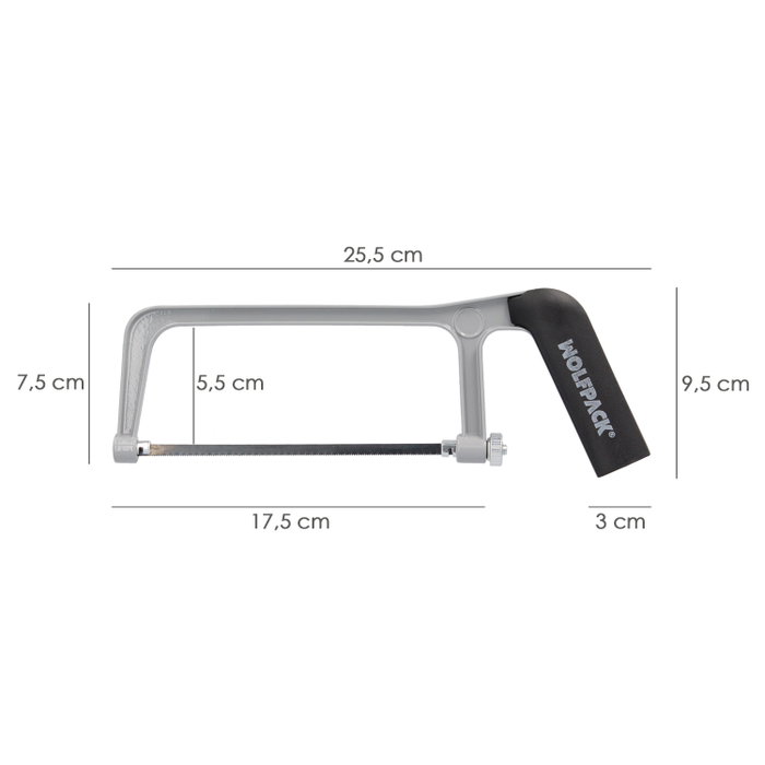 WOLFPACK LINEA PROFESIONAL Mini Arc de Scie Professionnel en Aluminium