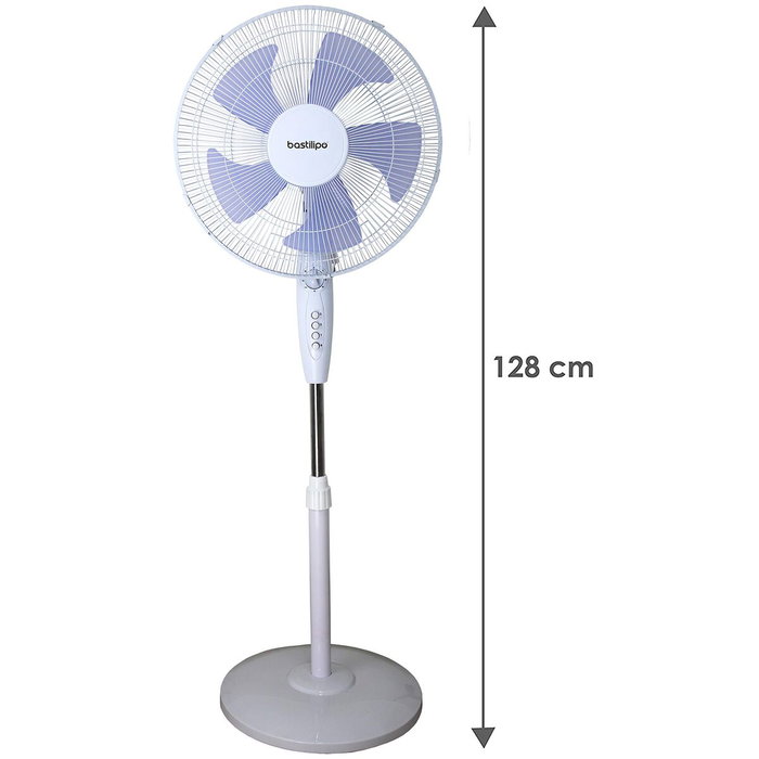 Ventilateur sur Pied Bastilipo TENERIFE Blanc 45 W