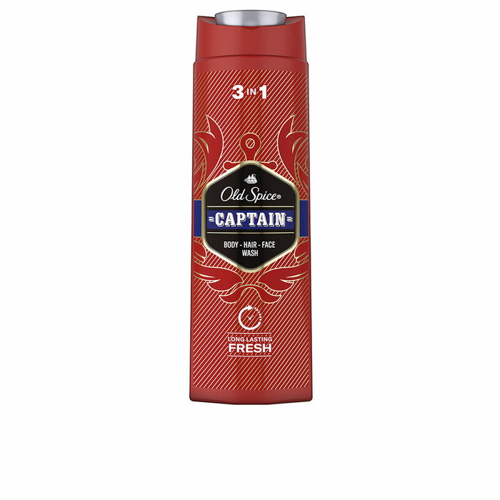 Old Spice Gel douche 3 en 1 Captain 400 ml Old Spice Gel douche 3 en 1 Captain 400 ml