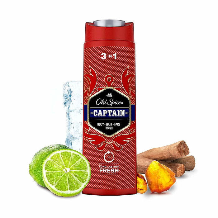 Old Spice Gel douche 3 en 1 Captain 400 ml Old Spice Gel douche 3 en 1 Captain 400 ml
