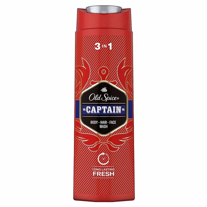 Old Spice Gel douche 3 en 1 Captain 400 ml Old Spice Gel douche 3 en 1 Captain 400 ml