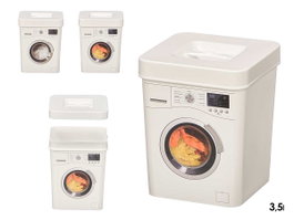 ARTE REGAL Boîte avec couvercle de 3,5 L, Lot de 24, Blanc
