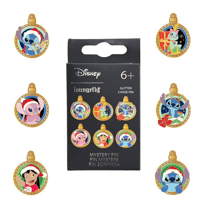 Disney by Loungefly assortiment pin's émaillés Blind Box Lilo & Stitch Holiday Ornaments (12) Disney by Loungefly assortiment pin's émaillés Blind Box Lilo & Stitch Holiday Ornaments (12)