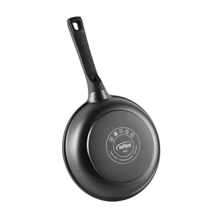 Inoxibar Absolut Black 20 cm, poêle en aluminium fondu antiadhésif Greblon Inoxibar Absolut Black 20 cm, poêle en aluminium fondu antiadhésif Greblon