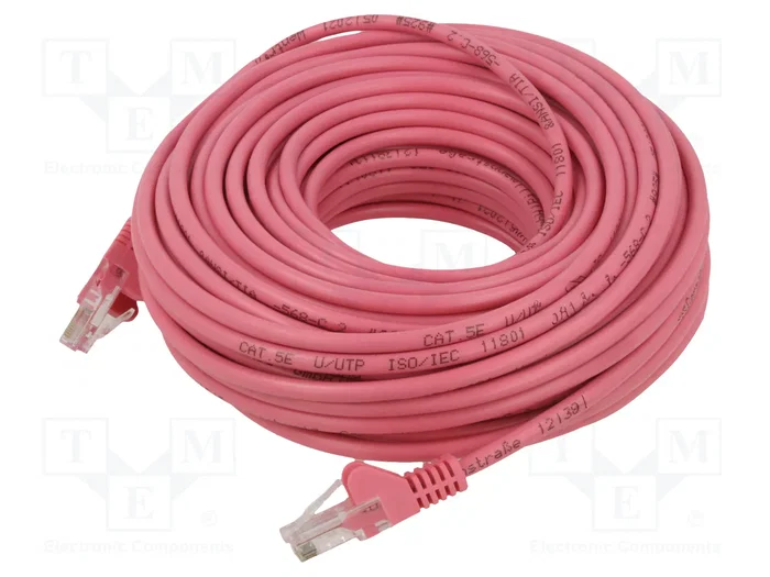 GOOBAY Câble Ethernet Patch Cord Cat 5e U/UTP 20m Rose GOOBAY Câble Ethernet Patch Cord Cat 5e U/UTP 20m Rose