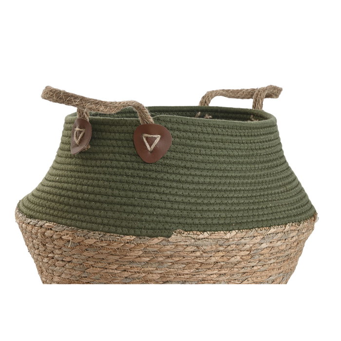 Boîte Décorative Home ESPRIT Vert Naturel Fibre naturelle (3 Pièces)