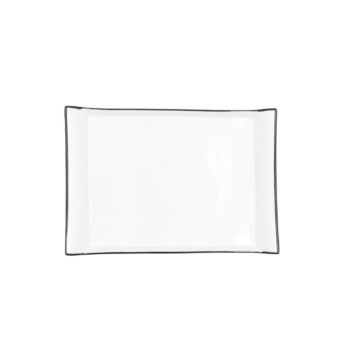 Fuente Porcelana Gastro Black Quid 26x18 cm