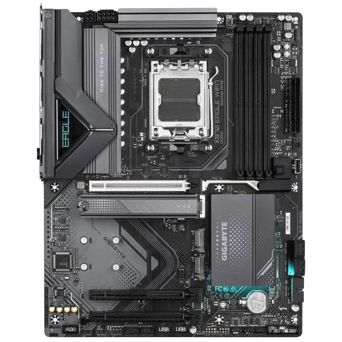 Gigabyte X870 EAGLE WIFI7 - Carte mère AMD X870 (WiFi 7, Bluetooth) - Noir