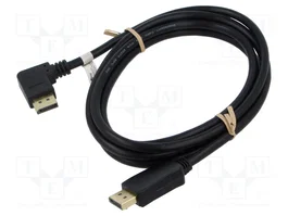 GOOBAY Câble DisplayPort 2.1 - 2m - Connecteurs 90° gauche/droite