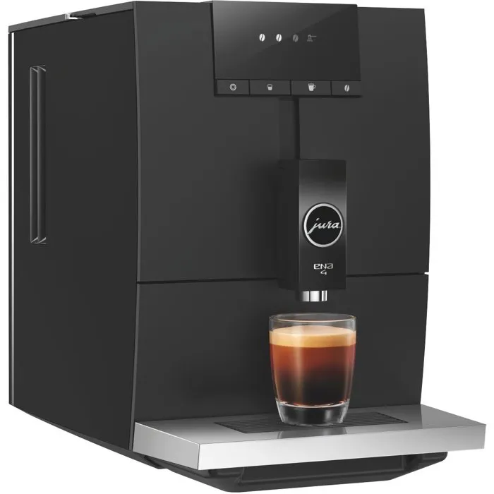 Jura ENA 4 Machine à café Expresso Automatique avec Broyeur - 4 Spécialités - 1450 W - 1.1 L - Noir brillant