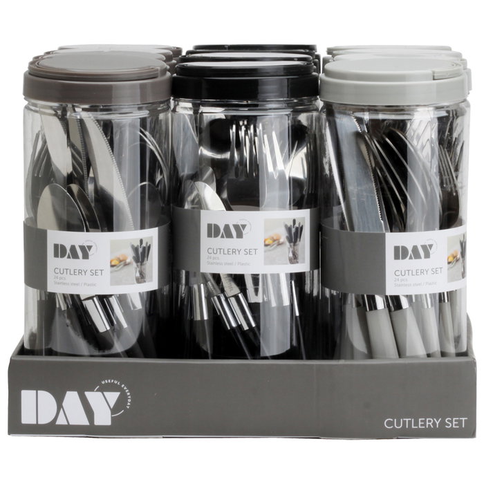 Day Jeu de couverts 24 pièces en acier inoxydable