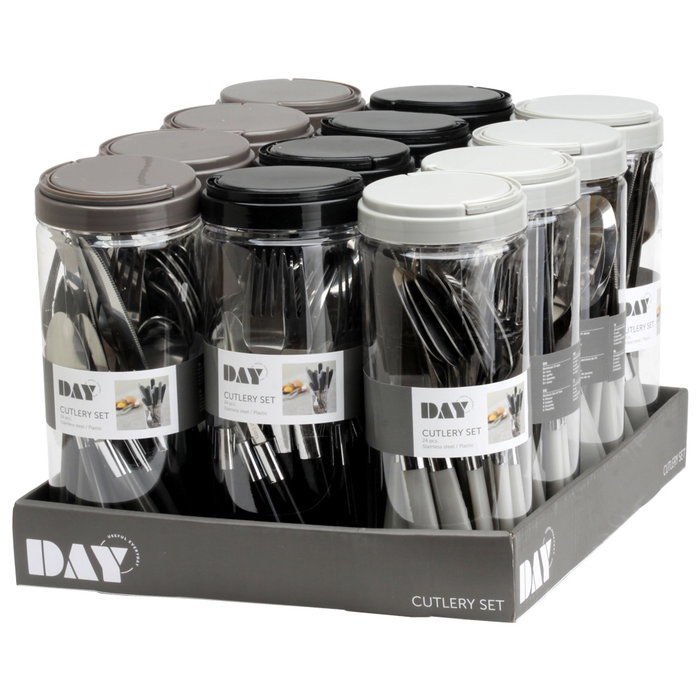 Day Jeu de couverts 24 pièces en acier inoxydable