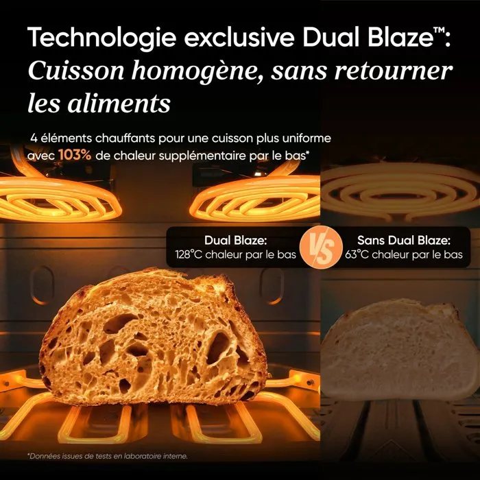 Cosori DualBlaze Twinfry Compact - Friteuse sans huile 8,6L - Blanc