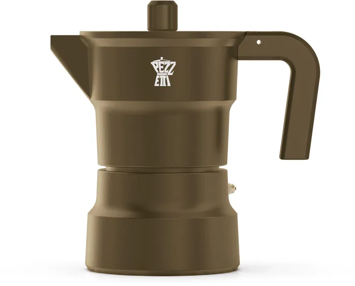 Pezzetti SOLIDEXPRESS - Cafetière italienne Moka en aluminium - Capacité 6 tasses - Couleur kaki/vert olive