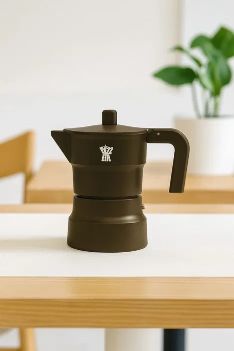 Pezzetti SOLIDEXPRESS - Cafetière italienne Moka en aluminium - Capacité 6 tasses - Couleur kaki/vert olive