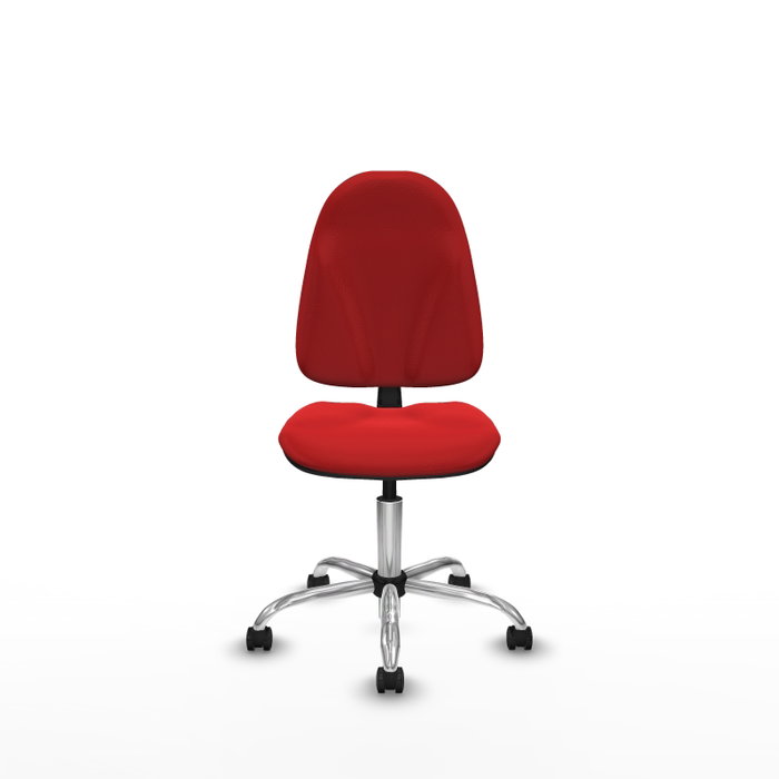 PIQUERAS Y CRESPO Chaise de bureau Algarra en similicuir rouge sans accoudoirs PIQUERAS Y CRESPO Chaise de bureau Algarra en similicuir rouge sans accoudoirs