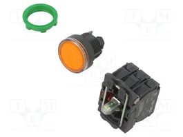 SCHNEIDER ELECTRIC Harmony XB5 Bouton-poussoir orange NC + NO 24V