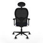 Piqueras y Crespo Chaise de Bureau 3D036N1 Blue marine avec Appui-tête