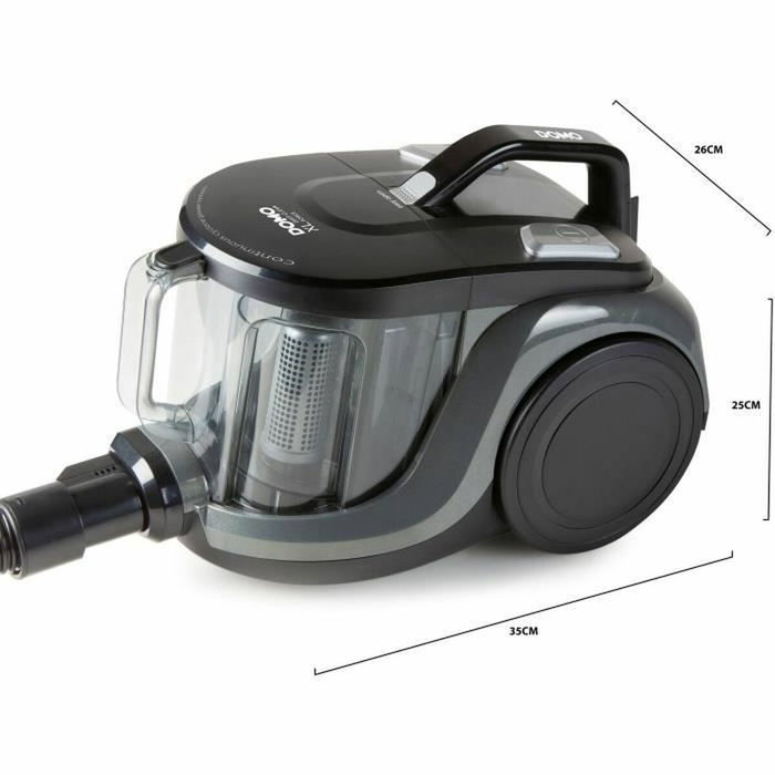 Domo DO7295S Aspirateur Traineau sans Sac Cyclonique Noir Domo DO7295S Aspirateur Traineau sans Sac Cyclonique Noir