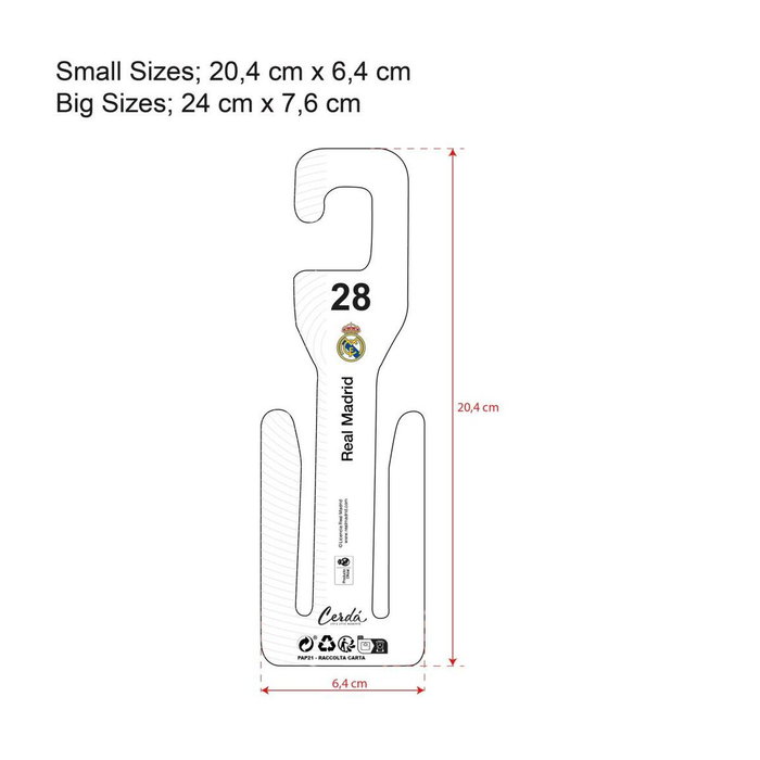 Cerdá Chanclas Pala Eva Real Madrid Taille 27 Blanche