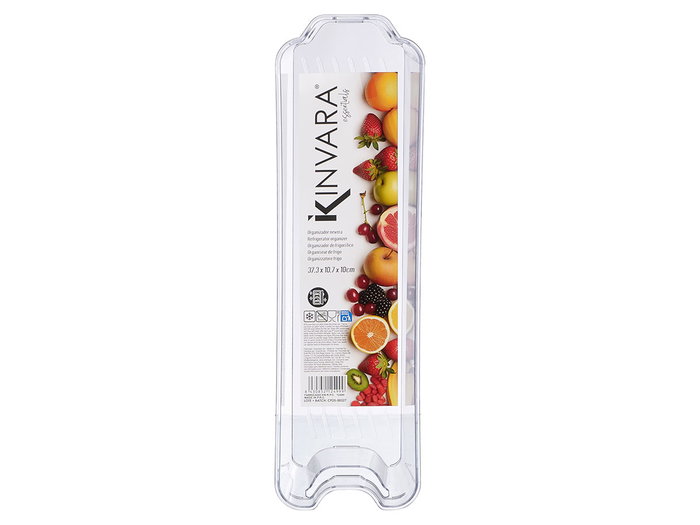 Kinvara Organisateur Réfrigérateur 37,3x10,7x10 cm Transparent Plastique PS (Set de 18) Kinvara Organisateur Réfrigérateur 37,3x10,7x10 cm Transparent Plastique PS (Set de 18)