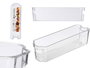 Kinvara Organisateur Réfrigérateur 37,3x10,7x10 cm Transparent Plastique PS (Set de 18)