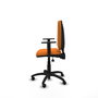 PIQUERAS Y CRESPO Chaise de bureau Aýna, simili cuir orange