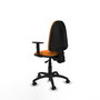 PIQUERAS Y CRESPO Chaise de bureau Aýna, simili cuir orange
