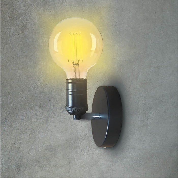 GSC Evolution Foco de techo simple Serie Sarkka E27 Negro
