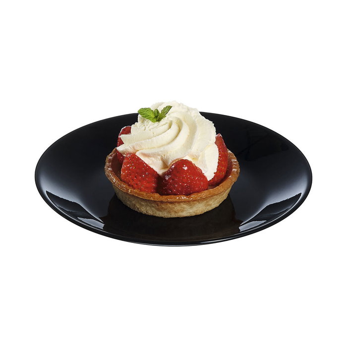 Assiette à dessert Luminarc Zelie Negro Noir verre Ø 18 cm (12 Unités) Assiette à dessert Luminarc Zelie Negro Noir verre Ø 18 cm (12 Unités)