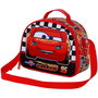 Karactermania Sac porte-repas enfant Cars 3 Racer avec relief 3D - 25,5 x 10 x 20 cm - Rouge - Doublure isothermique