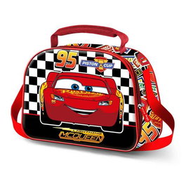 Karactermania Sac porte-repas enfant Cars 3 Racer avec relief 3D - 25,5 x 10 x 20 cm - Rouge - Doublure isothermique