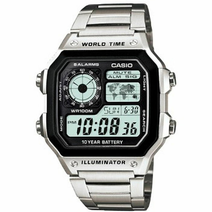 Casio AE-1200WHD-1AVEF Argenté et Noir Casio AE-1200WHD-1AVEF Argenté et Noir