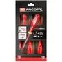 Facom AT4VEPB - Jeu de 4 Tournevis Isolés pour Électricité 1000V (Fente & Pozidriv) 2,5x50, 3,5x100, 5,5x150, 1x100