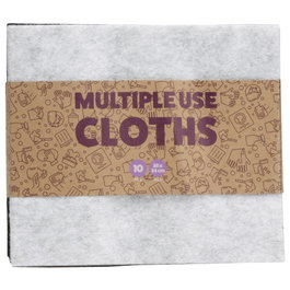 Day Lot de 10 chiffons multiusage gris et noir