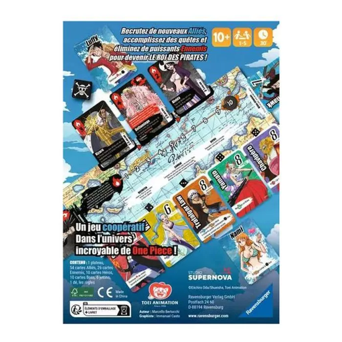 Ravensburger One Piece Nakama Jeu de société Famille - Bleu Ravensburger One Piece Nakama Jeu de société Famille - Bleu