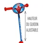 Stamp - STAMP Disney Spiderman Trottinette 3 Roues pour Garçon, Plateau Anti-dérapant, Hauteur Ajustable, à Partir de 2 Ans