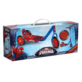 Stamp - STAMP Disney Spiderman Trottinette 3 Roues pour Garçon, Plateau Anti-dérapant, Hauteur Ajustable, à Partir de 2 Ans