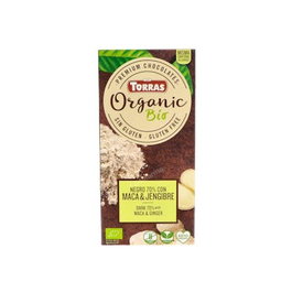 TORRAS Chocolat noir avec maca et gingembre BIO 100g