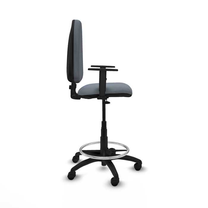 PIQUERAS Y CRESPO Tabouret de bureau Gris avec accoudoirs 1D PIQUERAS Y CRESPO Tabouret de bureau Gris avec accoudoirs 1D