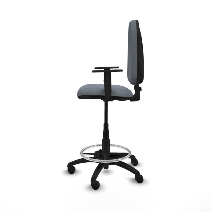 PIQUERAS Y CRESPO Tabouret de bureau Gris avec accoudoirs 1D PIQUERAS Y CRESPO Tabouret de bureau Gris avec accoudoirs 1D