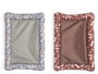MASCOW Couchette Rectangulaire Motifs Os et Empreintes 85x60cm Gris et Marron