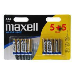 Maxell Piles Alcalines AAA - Lot de 4 - Pour Appareils Électroniques, Jouets, Télécommandes