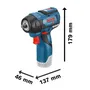 Bosch Professional Boulonneuse 12V GDS 115 (06019E0103) avec Moteur Brushless et Carré 3/8", 2 Batteries 3.0Ah et L-BOXX